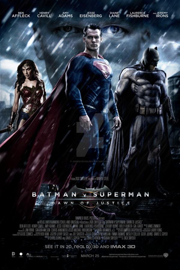 The official Batman vs Superman movie poster