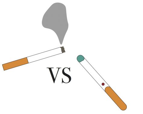 Vaping and E-Cigarettes vs. smoking