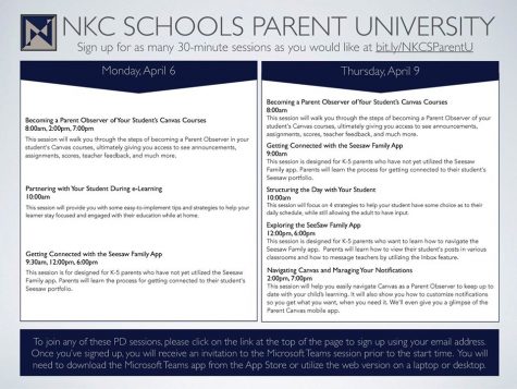 NKC Schools hosts eLearning training sessions for staff, parents